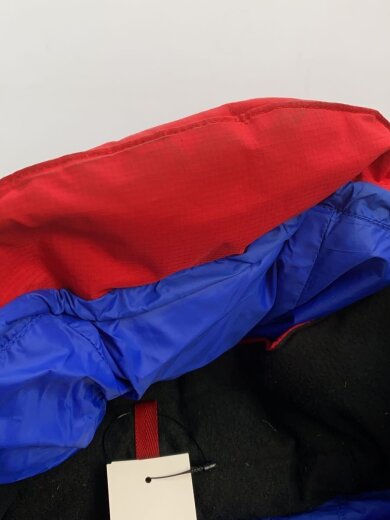 商品画像：ダウンベスト/XL/ポリエステル/RED/ビッグポニー/前裾・フードお汚れ有り 9