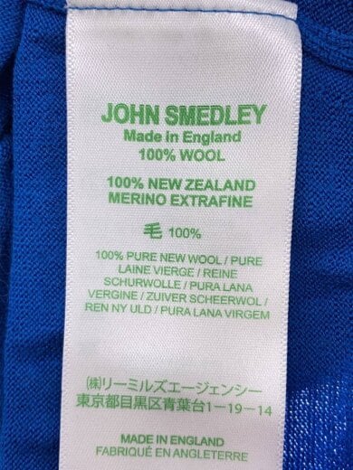 商品画像：ニット・セーター(薄手)/S/ウール/BLU/無地/毛羽立ち有 4