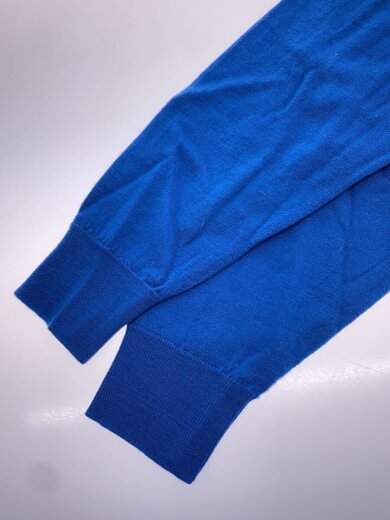 商品画像：ニット・セーター(薄手)/S/ウール/BLU/無地/毛羽立ち有 5