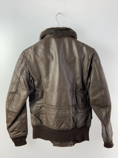 商品画像：60s/後期/G-1/36/レザー/BRW/無地/リブ穴有// 2