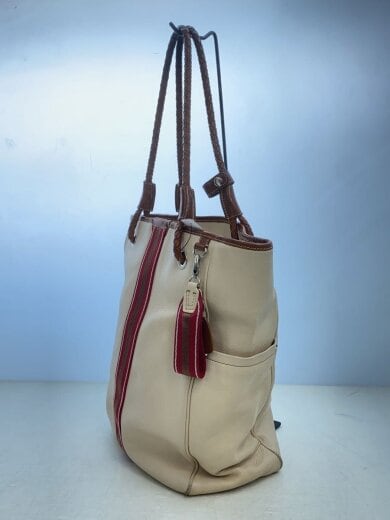 商品画像：トートバッグ/レザー/CRM/無地/シボ革/角擦れ有 2