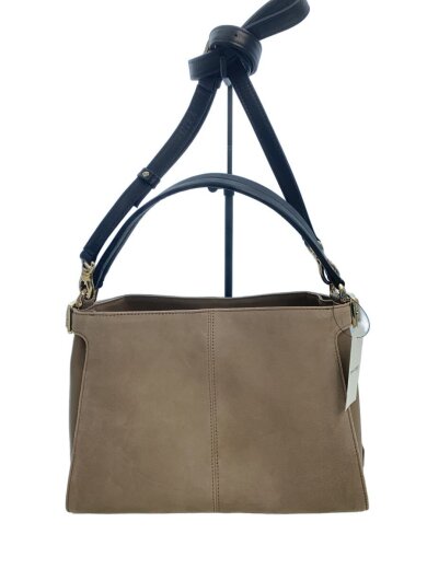 商品画像：ハンドバッグ/レザー/BEG/無地 1