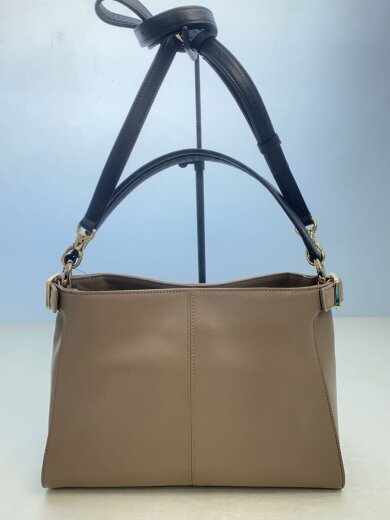 商品画像：ハンドバッグ/レザー/BEG/無地 3