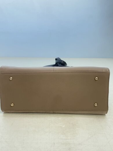 商品画像：ハンドバッグ/レザー/BEG/無地 4