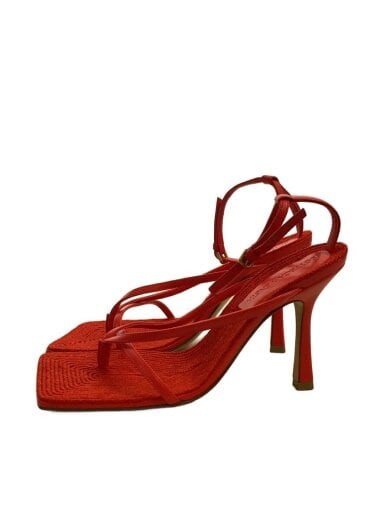 商品画像：サンダル/36.5/RED/スクエアアンクルストラップ 1