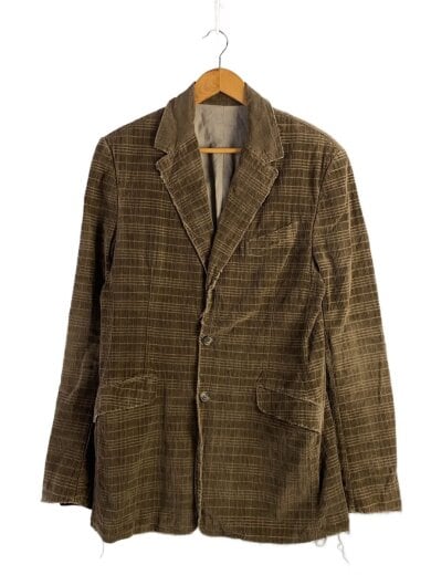 商品画像：テーラードジャケット/38/コーデュロイ/BRW/ダメージ加工 1