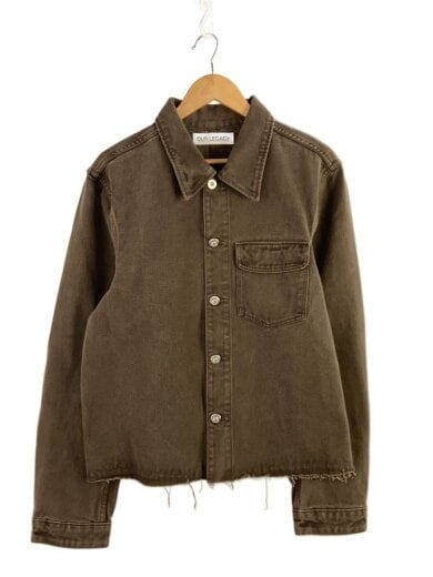画像：OUR LEGACY長袖シャツ/48/デニム/BRW/無地/M2255CC/CUT REBIRTH JACKET1