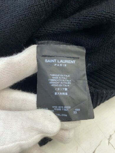 商品画像：ニット・セーター(厚手)/XS/ウール/BLK/無地/331083 4