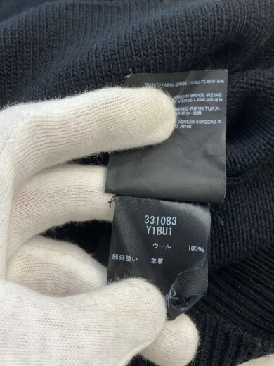 商品画像：ニット・セーター(厚手)/XS/ウール/BLK/無地/331083 5