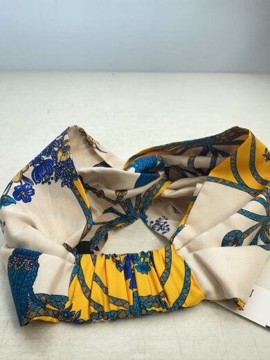 商品画像：ヘッドウェア/M/シルク/BLU/花柄/レディース/ヘアバンド 3