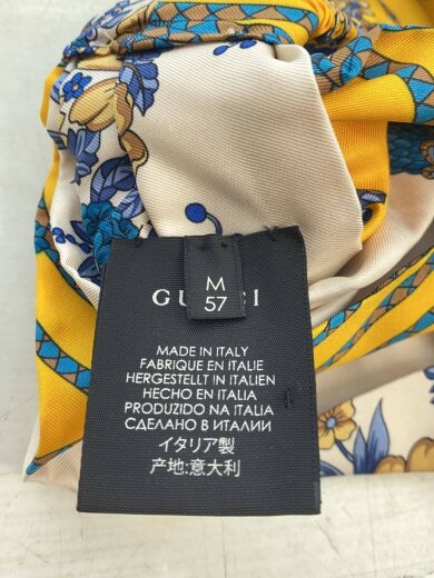 商品画像：ヘッドウェア/M/シルク/BLU/花柄/レディース/ヘアバンド 4