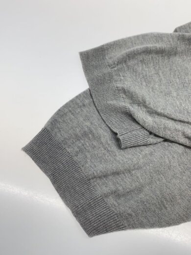 商品画像：ポロシャツ/M/コットン/GRY/無地/コットンニットクラシックポロシャツ/毛羽立ち有// 5