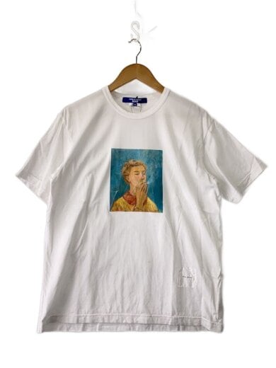 商品画像：Tシャツ/S/コットン/WHT/WQ-T002/With Tove Print/AD2025/フロントシミ有// 1