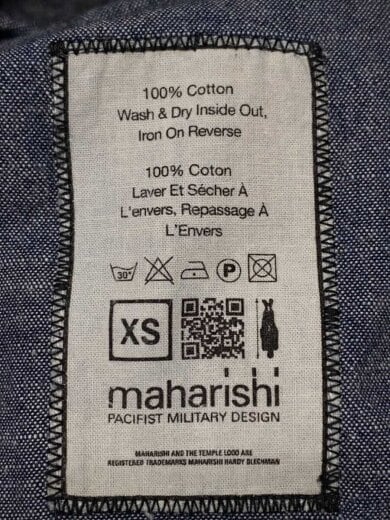 商品画像：長袖シャツ/XS/コットン/IDG/総柄/和柄// 4