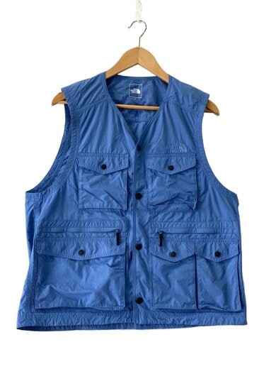 商品画像：RUSTLE CANOPY VEST_ラッスルキャノピーベスト/M/ナイロン/BLU/無地// 1
