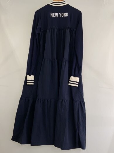 商品画像：ヤンキース/スタジャンコンビワンピース/FREE/レーヨン/NVY/無地/LF724003TS// 2