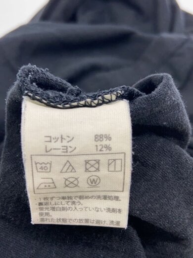 商品画像：長袖Tシャツ/L/コットン/BLK/ロゴプリント/色褪せ・プリント割れ有り// 4