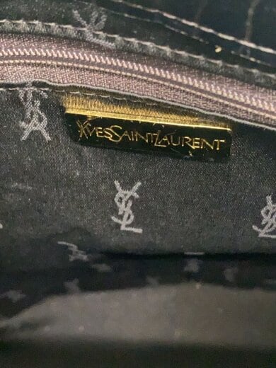 画像：YVES SAINT LAURENTYVES SAINT LAURENT/トートバッグ/レザー/BRW/無地/YS3355CJ555