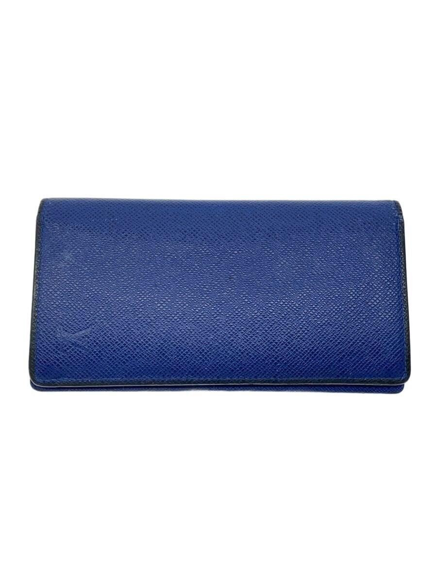 LOUIS VUITTON / ポルト・フォイユ・ブラザ_タイガ/牛革/BLU/メンズ