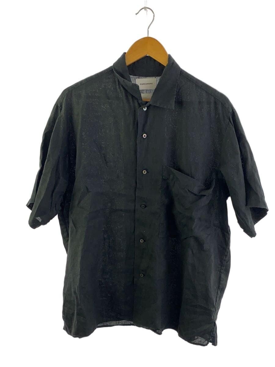 MARKAWARE / 半袖シャツ/2/ヘンプ/BLK/A21B-05SH01B