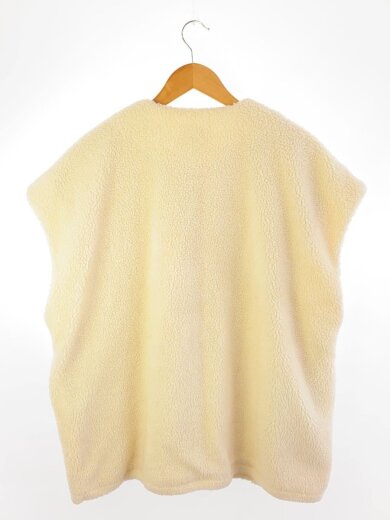 商品画像：フリースベスト/FREE/ポリエステル/WHT/CL107137ER/ショートボアフリース 2