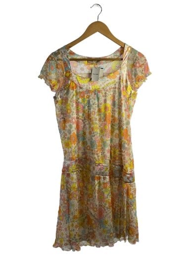 商品画像：ノースリーブワンピース/タグ付き/FREE/ポリエステル/WHT/総柄/2CO-2730 1