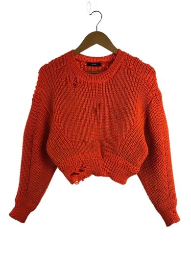 商品画像：ダメージ加工ルーズニット/ニット・セーター(厚手)/XS/ポリエステル/ORN 1