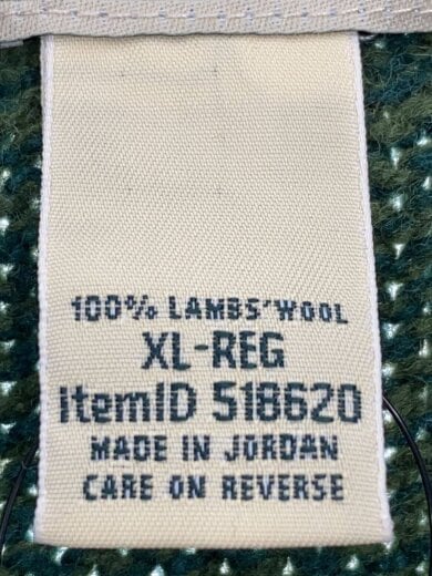 商品画像：ニット・セーター(厚手)/XL/ウール/GRN/518620 4