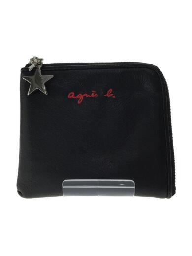 画像：agnes b VOYAGE財布/レザー/BLK/無地/ユニセックス1
