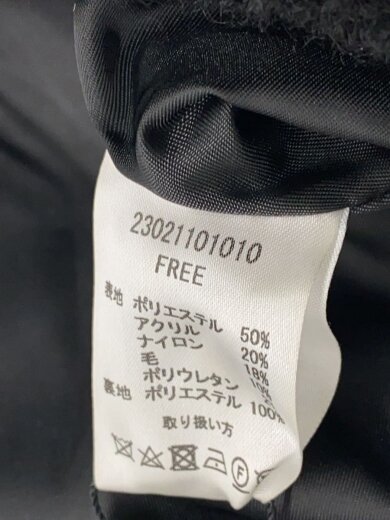 商品画像：コート/FREE/ポリエステル/BLK/無地/23021101010 4