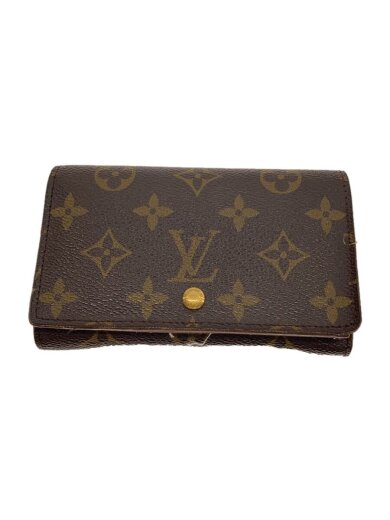 商品画像：2)ポルト・フォイユ・トレゾール_モノグラム・キャンバス/PVC/BRW/総柄/レディース 1