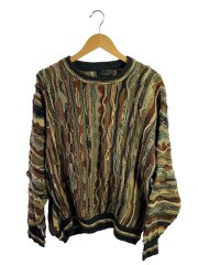 J.FERRAR/ニット・セーター(厚手)/XL/コットン/マルチカラー/総柄