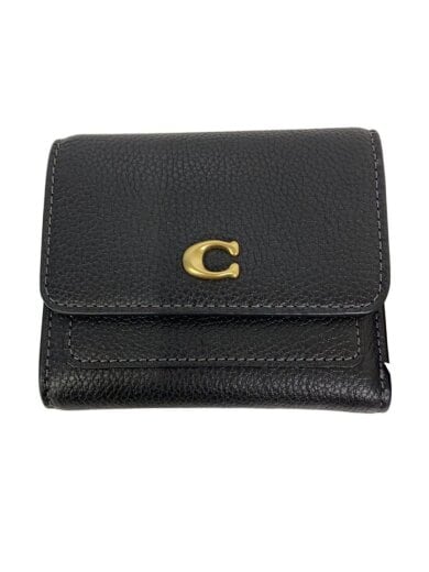 商品画像：3つ折り財布/レザー/BLK/レディース/CAO13 1