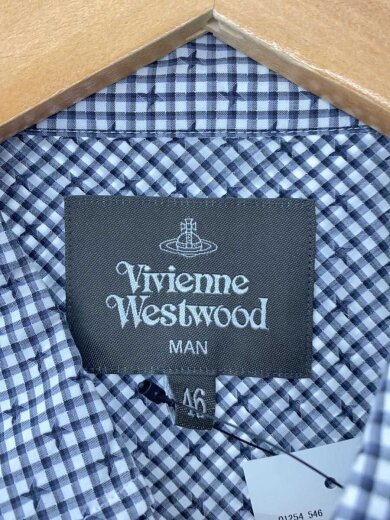 商品画像：半袖シャツ/46/コットン/GRY/チェック/VW-WR-73945 3