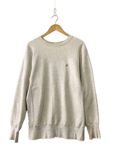 商品画像：スウェット/L/コットン/WHT/REVERSE WEAVE/90s/トリコタグ後期/全体的に汚れ有// 1