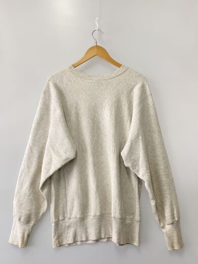 商品画像：スウェット/L/コットン/WHT/REVERSE WEAVE/90s/トリコタグ後期/全体的に汚れ有// 2