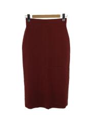 HIGH WAIST TIGHT SKIRT/ロングスカート/M/リネン/RED/8224-242-0148