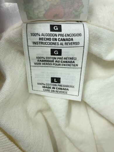 商品画像：Tシャツ/L/コットン/CRM/無地// 4