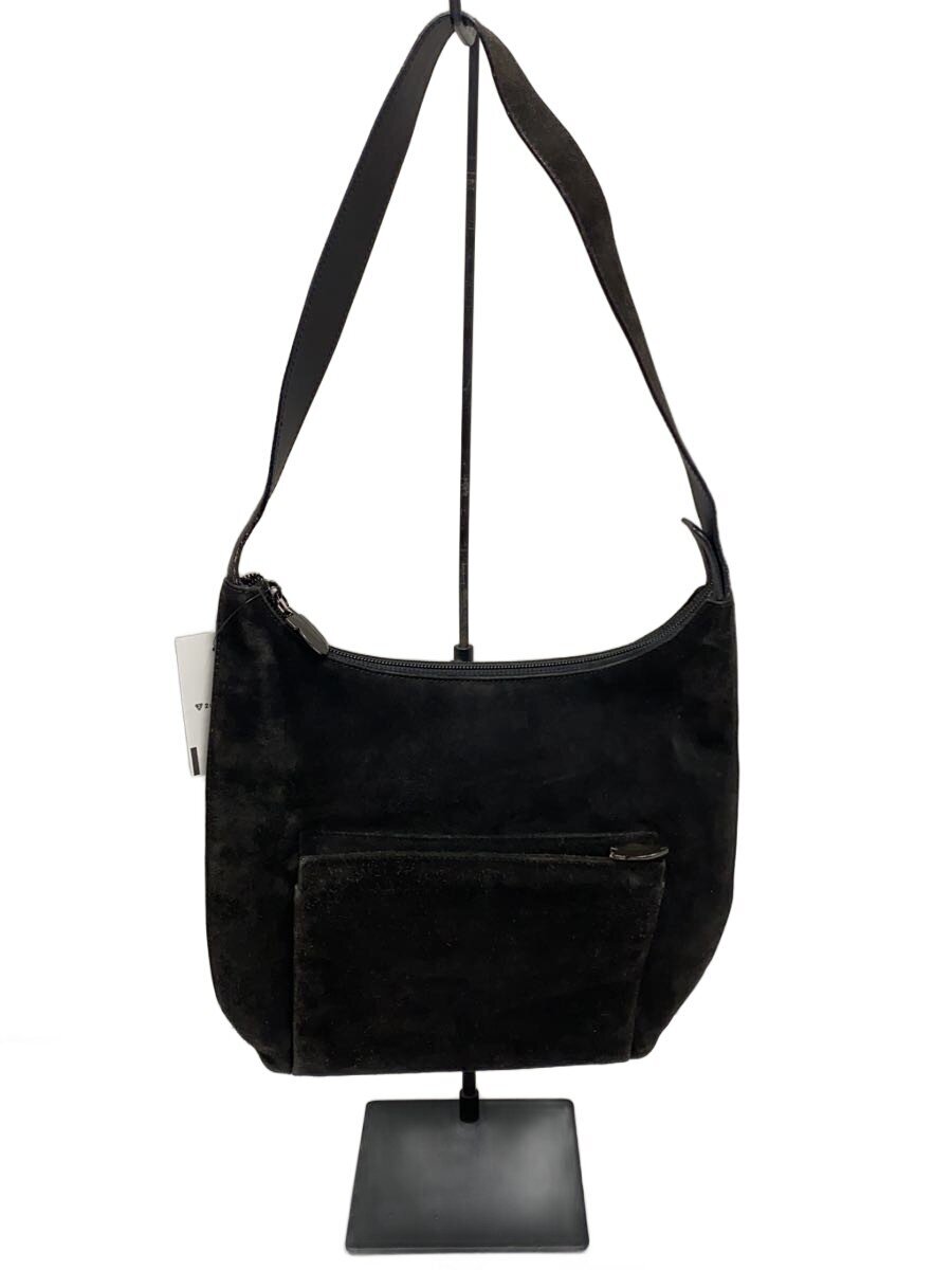 Salvatore Ferragamo / ショルダーバッグ/スウェード/BLK/無地