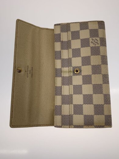 商品画像：1)ポルト・フォイユ・サラ_ダミエ・アズール/PVC/WHT/レディース 4