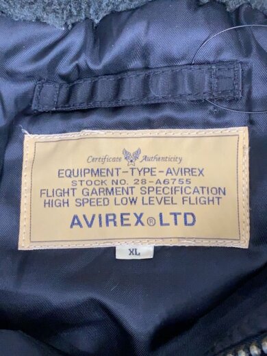 商品画像：フライトジャケット/XL/ナイロン/BLK/無地 3