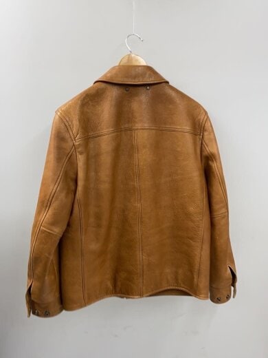 商品画像：レザージャケット・ブルゾン/S/牛革/CML/無地/f85841 2