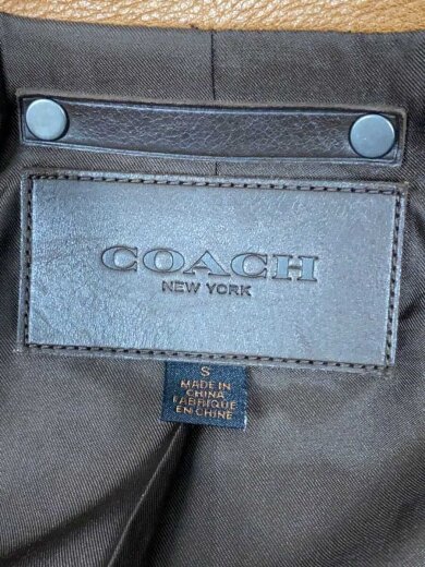 商品画像：レザージャケット・ブルゾン/S/牛革/CML/無地/f85841 3