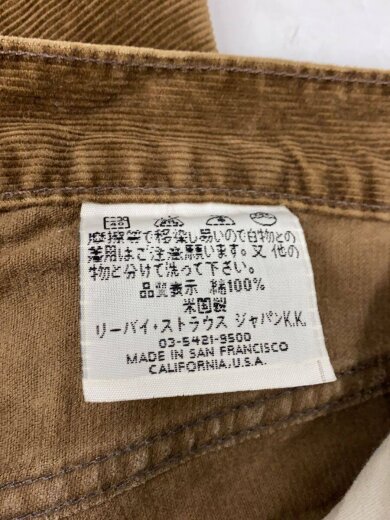商品画像：ストレートパンツ/28/コーデュロイ/BRW// 5
