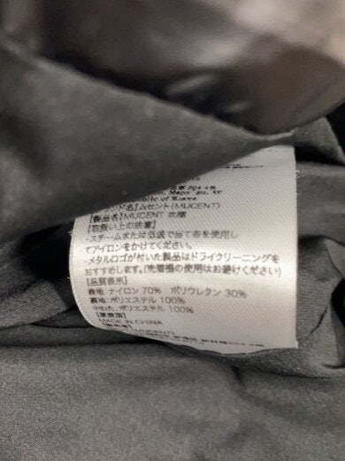 商品画像：mucent/ジャケット/M/ナイロン/BLK/無地 4