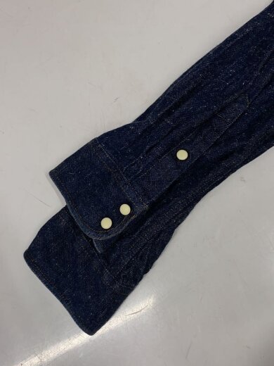 商品画像：長袖シャツ/S/コットン/NVY/無地/1110320/Boxy Western Denim/毛玉有り// 5