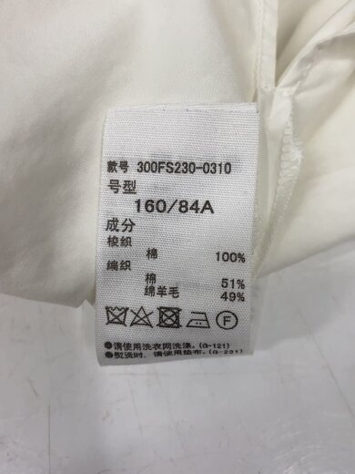 商品画像：シャツ/38/コットン/WHT/無地/300fs230-0310// 4