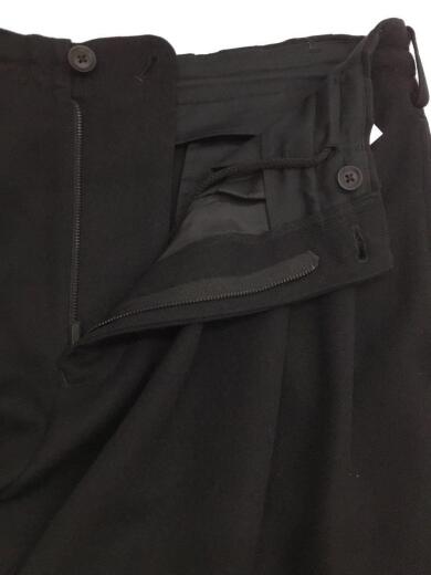 画像：yohji yamamoto POUR HOMME21AW/3タック太パンツアーミーギャバジン/HX-P18-103/ボトム/2/ウール/ブラック5