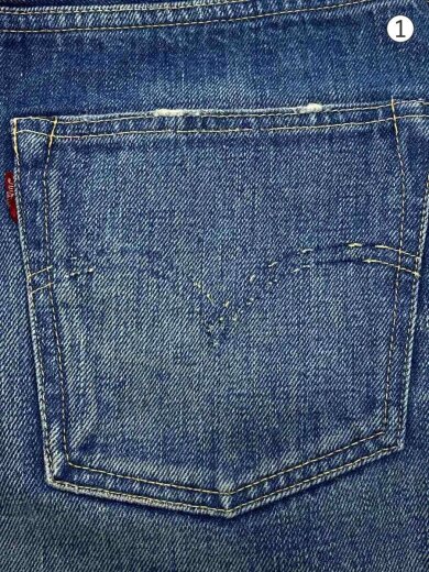 画像：Levi’s Vintage Clothing55501/日本製/赤耳/BIG E/33/デニム/IDG/無地/J09A J11529 0403//6
