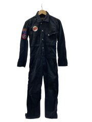 ワッペン/つなぎ/オールインワン/FREE/コットン/BLK/2AP-4260